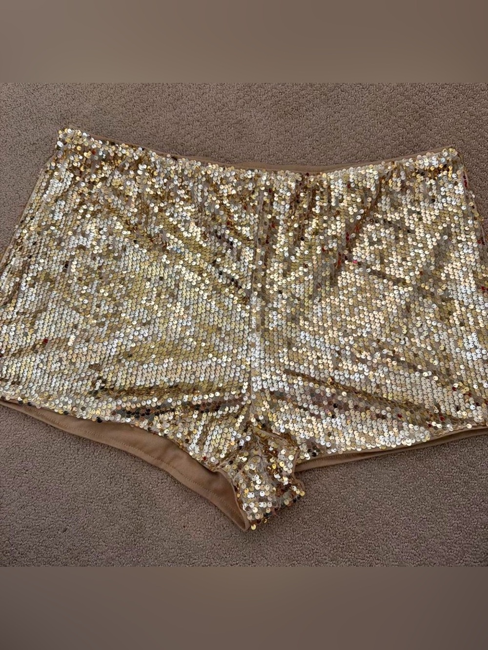 SHEIN Gold Sequin Boyshorts